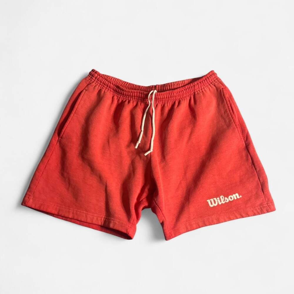 Vintage Wilson 90s Fleece Sweat Shorts Red